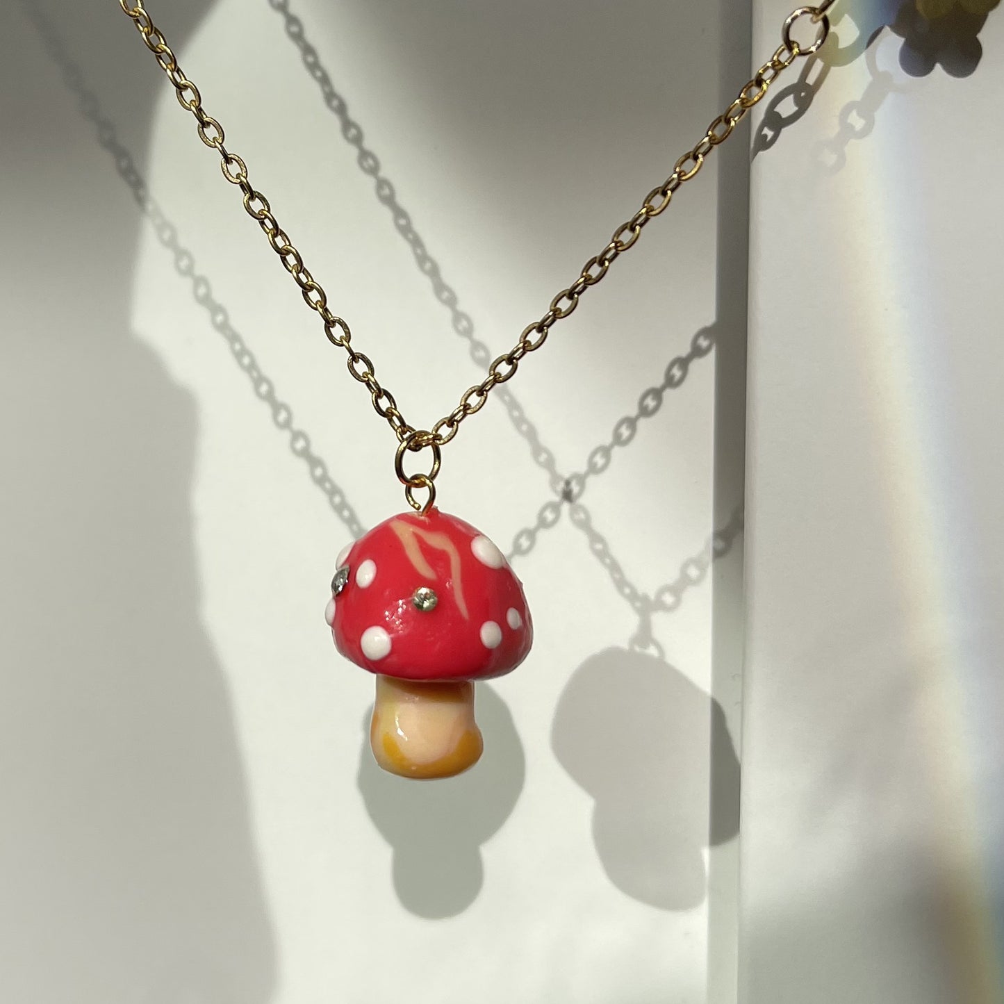 Mango Mushroom Necklace