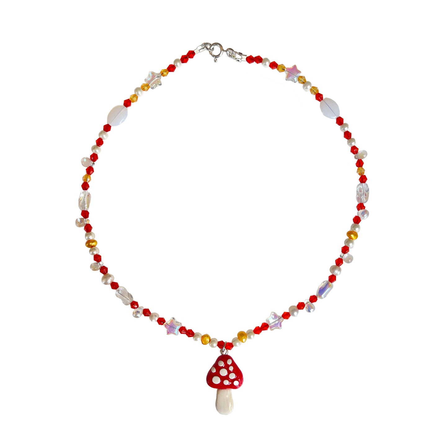 Toadstool Mushroom Necklace