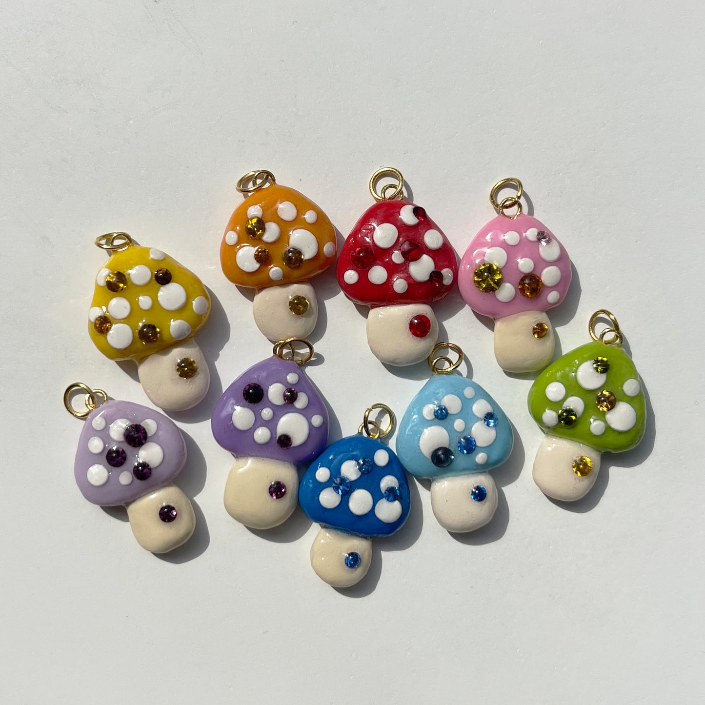 Rainbow Mush Mushroom Necklace