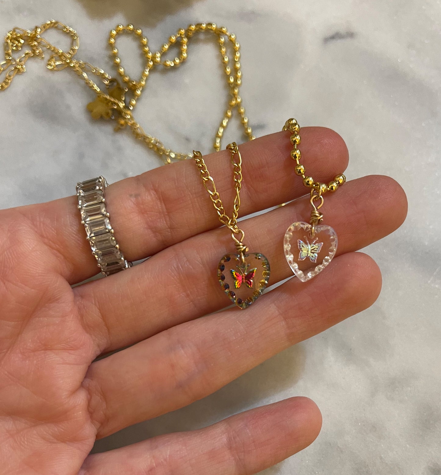 Crystal Butterfly Necklace