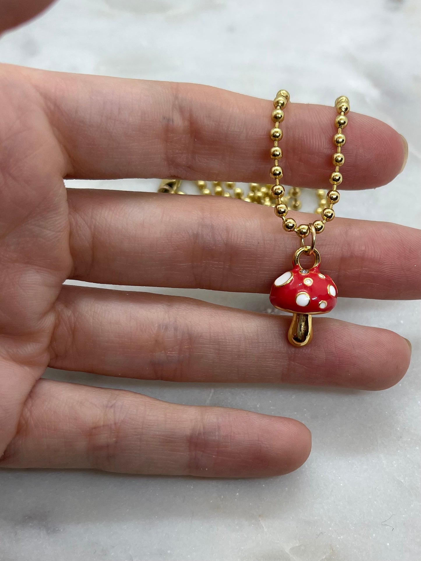 Mushroom Necklace