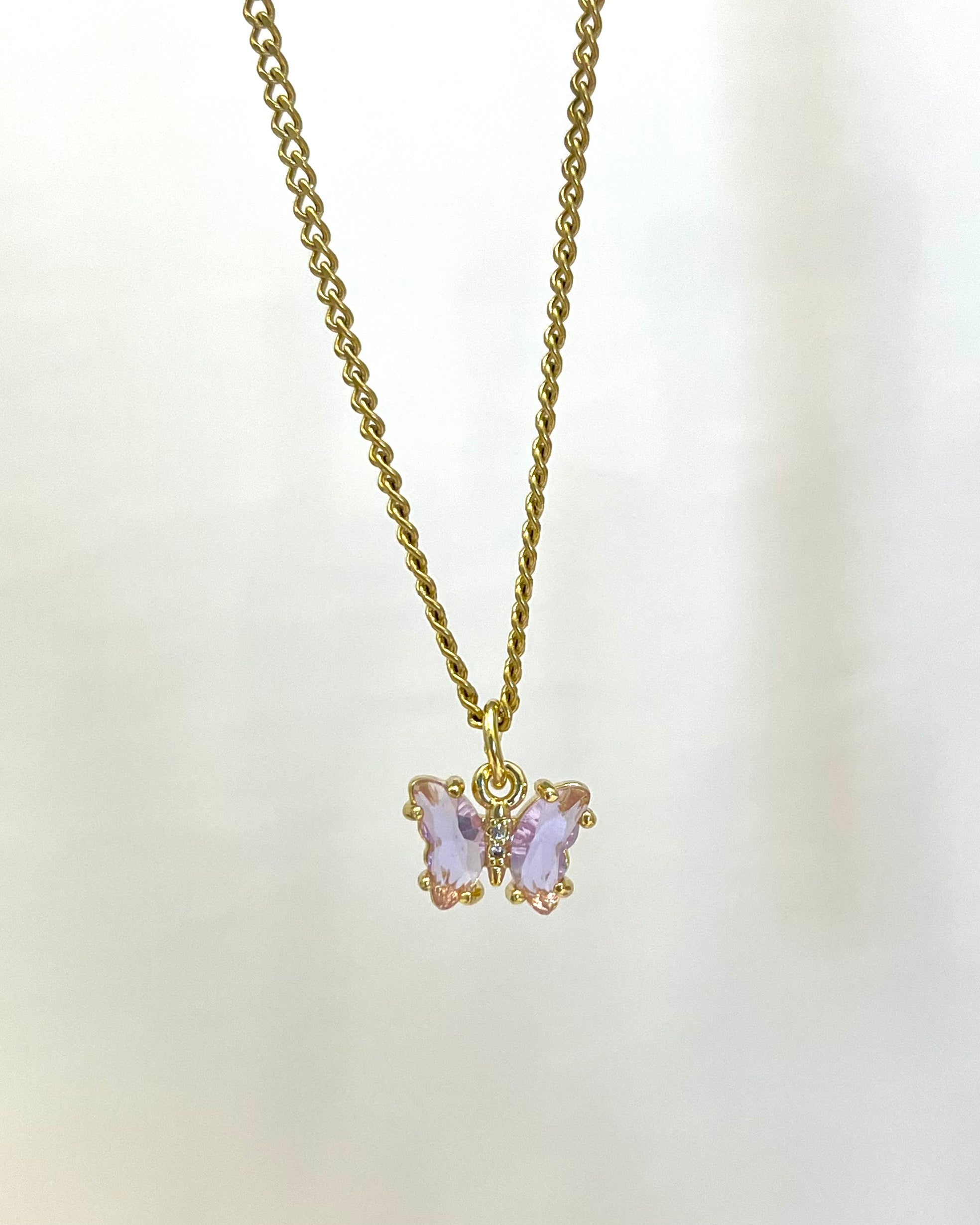 Butterfly Crystal Necklace - HoMafy